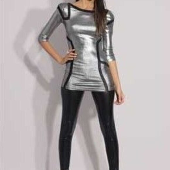 Retro Futurism Space Age ASOS Stretch Top L - Picture 2 of 2